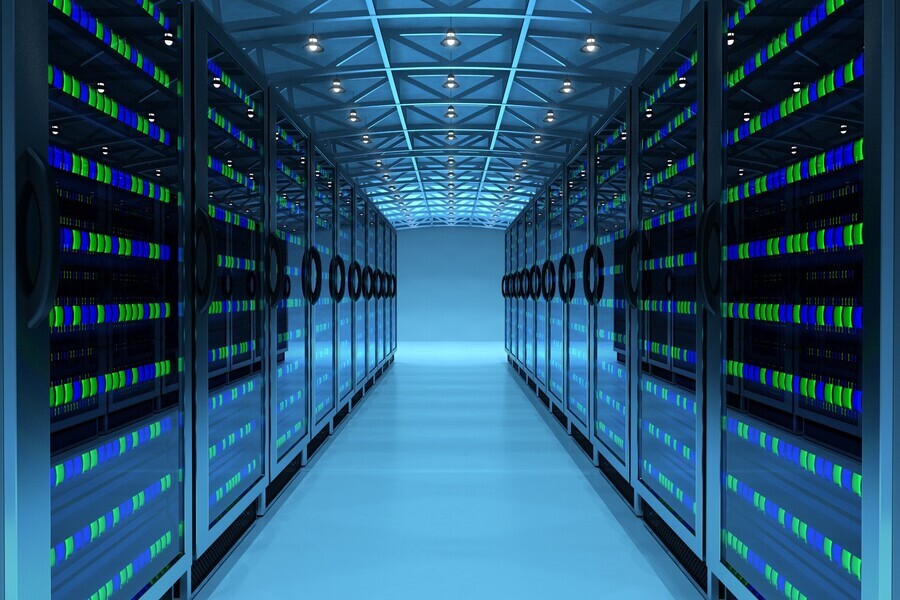 Serverraum symbolisiert Content Marketing und Inbound Marketing für IT Services und IT-Dienstleisters