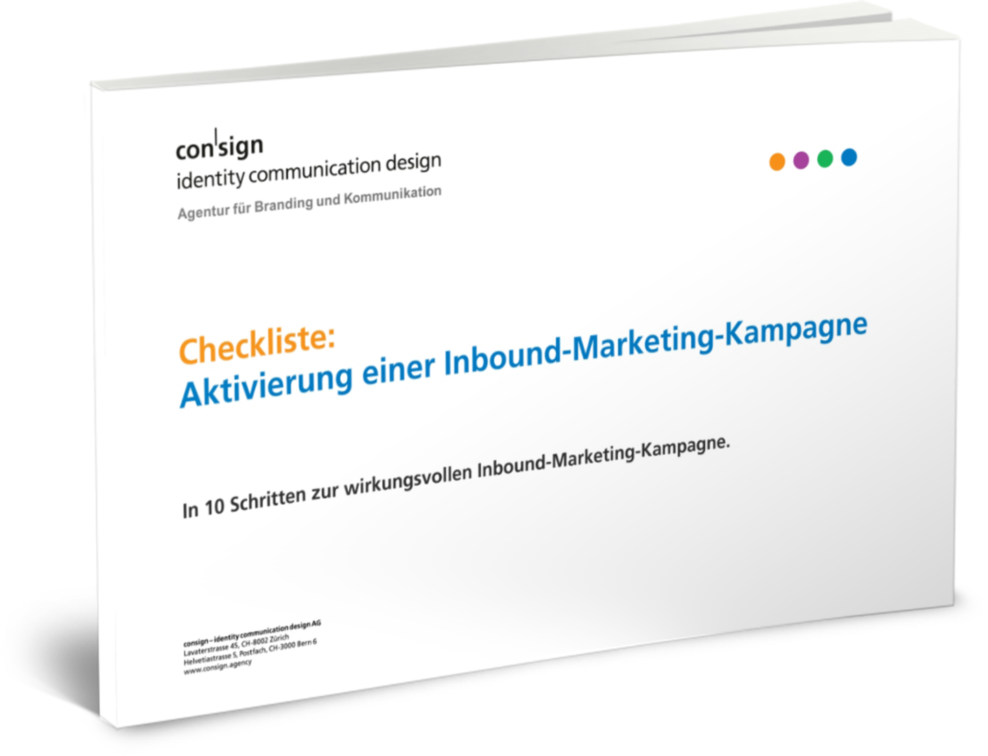 Cover Checkliste Inbound Marketing - consign